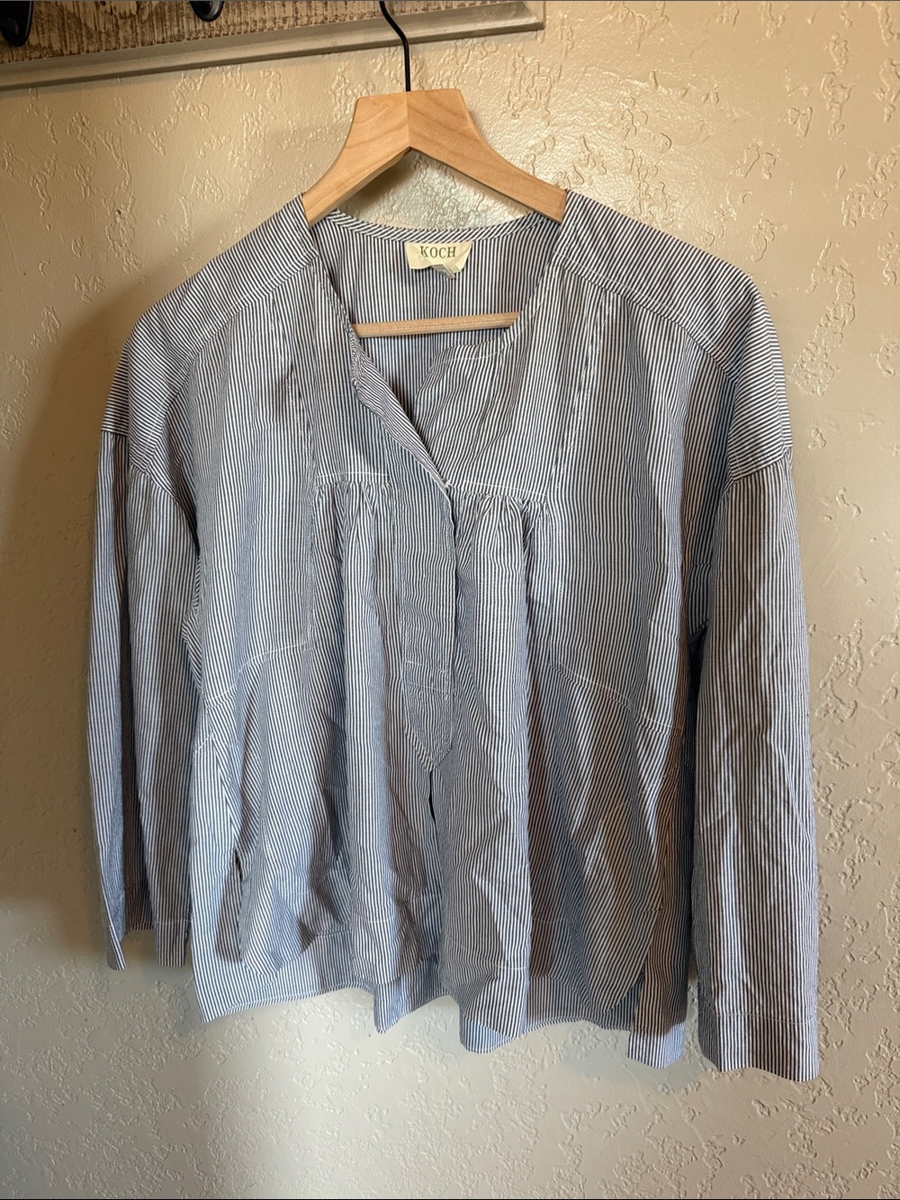 Koch USA Stripe Blouse Top M